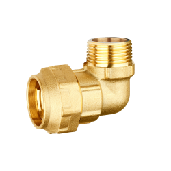 Koleno mosaz vnější pro PE trubky